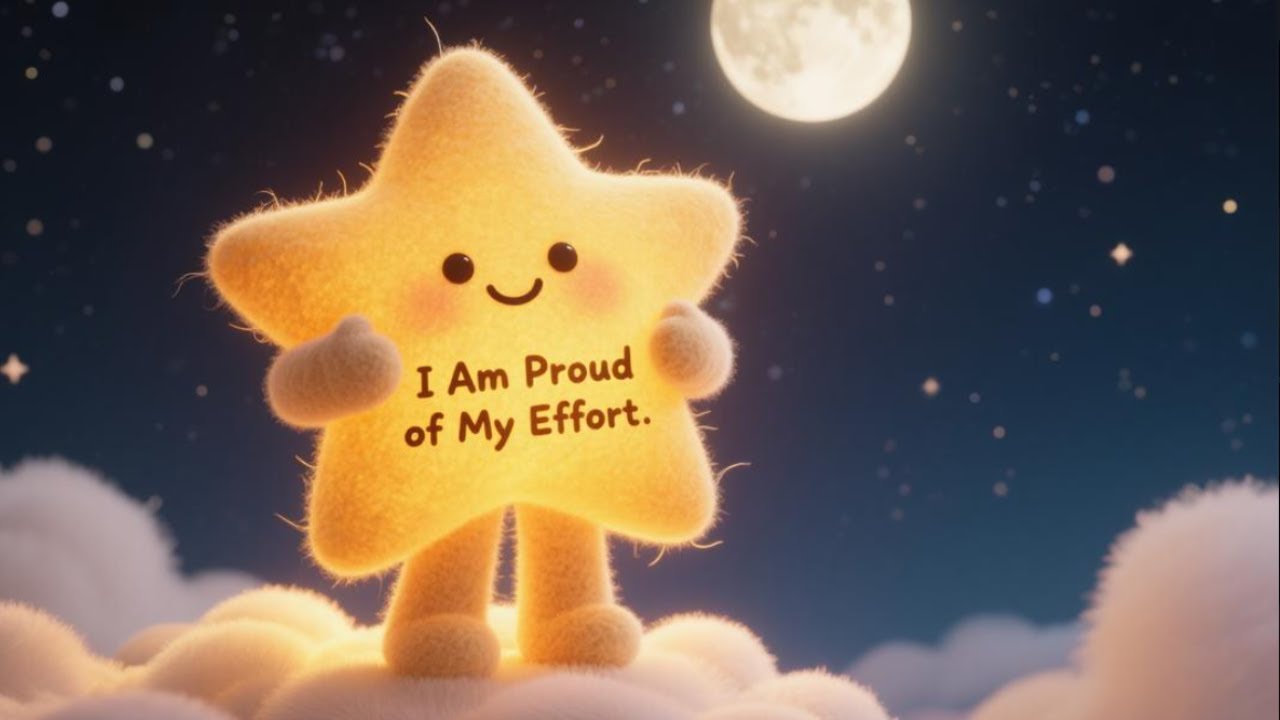 Kids Bedtime Affirmations ⭐ I Am Proud of My Effort | MoonMagic