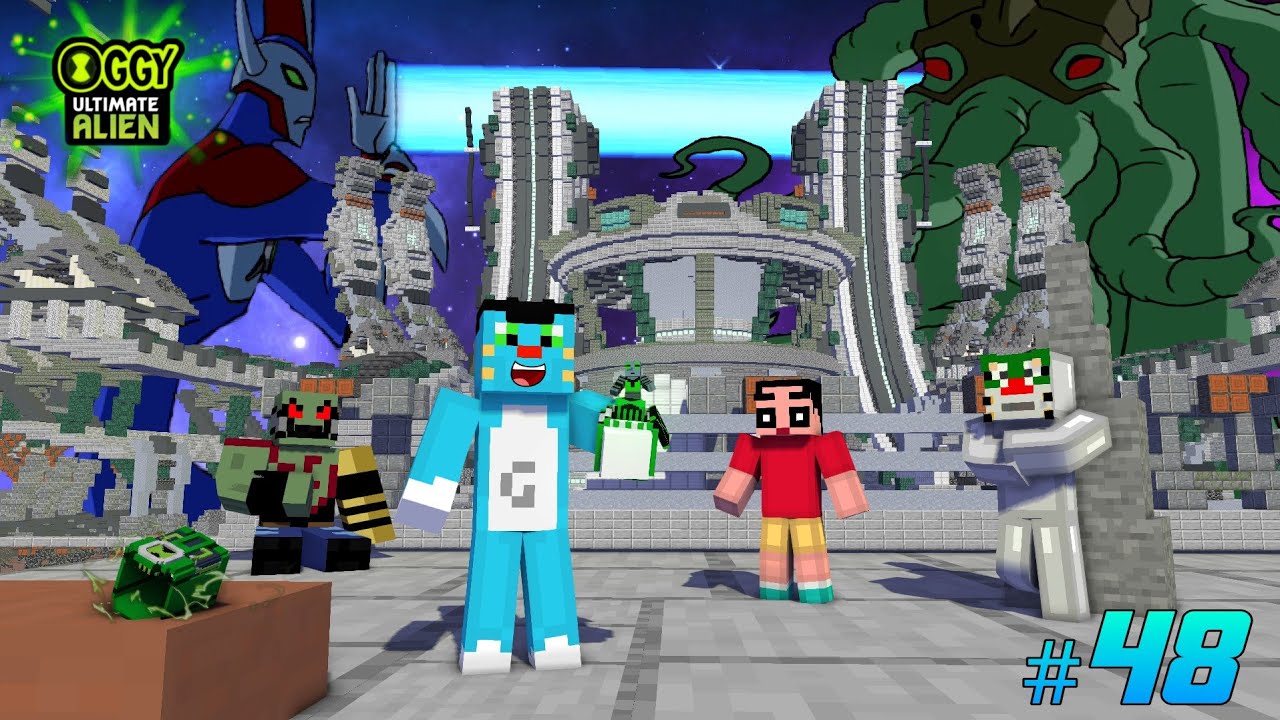 Oggy vs Diagon | Oggy Ultimate Alien Part - 48 | Minecraft