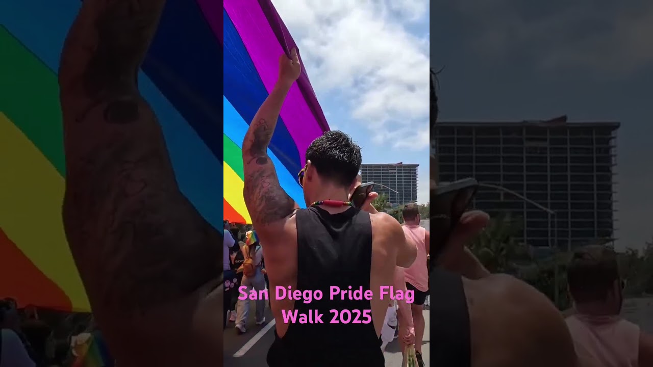San Diego Pride Parade 2025 - Pride Flag Walk 