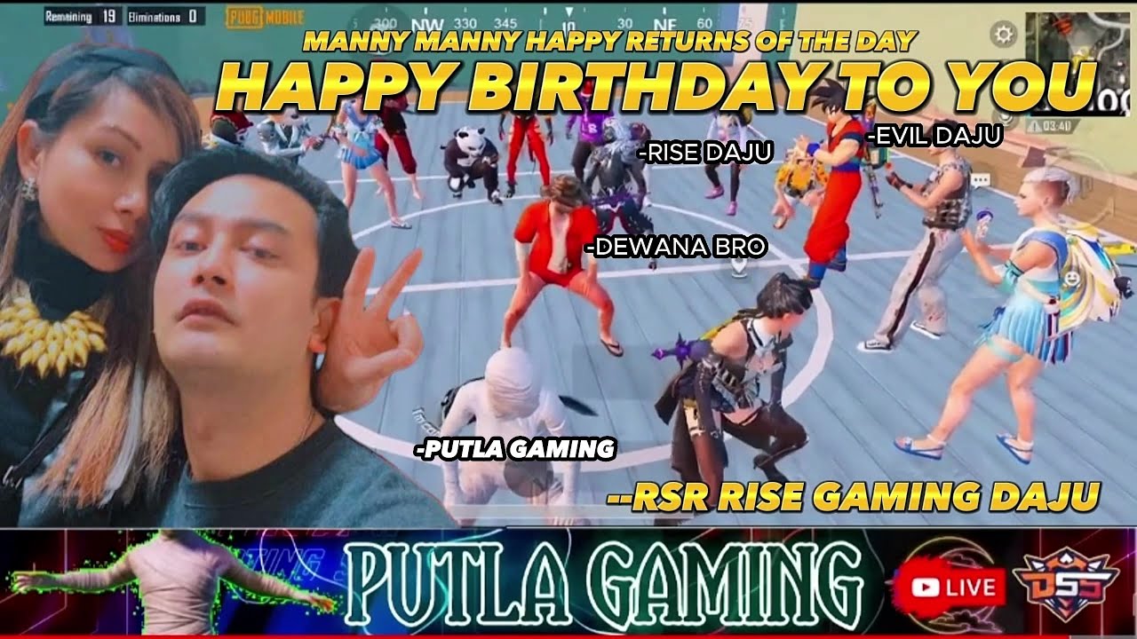 (RSR RISE GAMING) BIRTHDAY SPECIAL AND FUNNY MOMENTS #pubgmobile @RSR-RISEYT @putlagaming5388