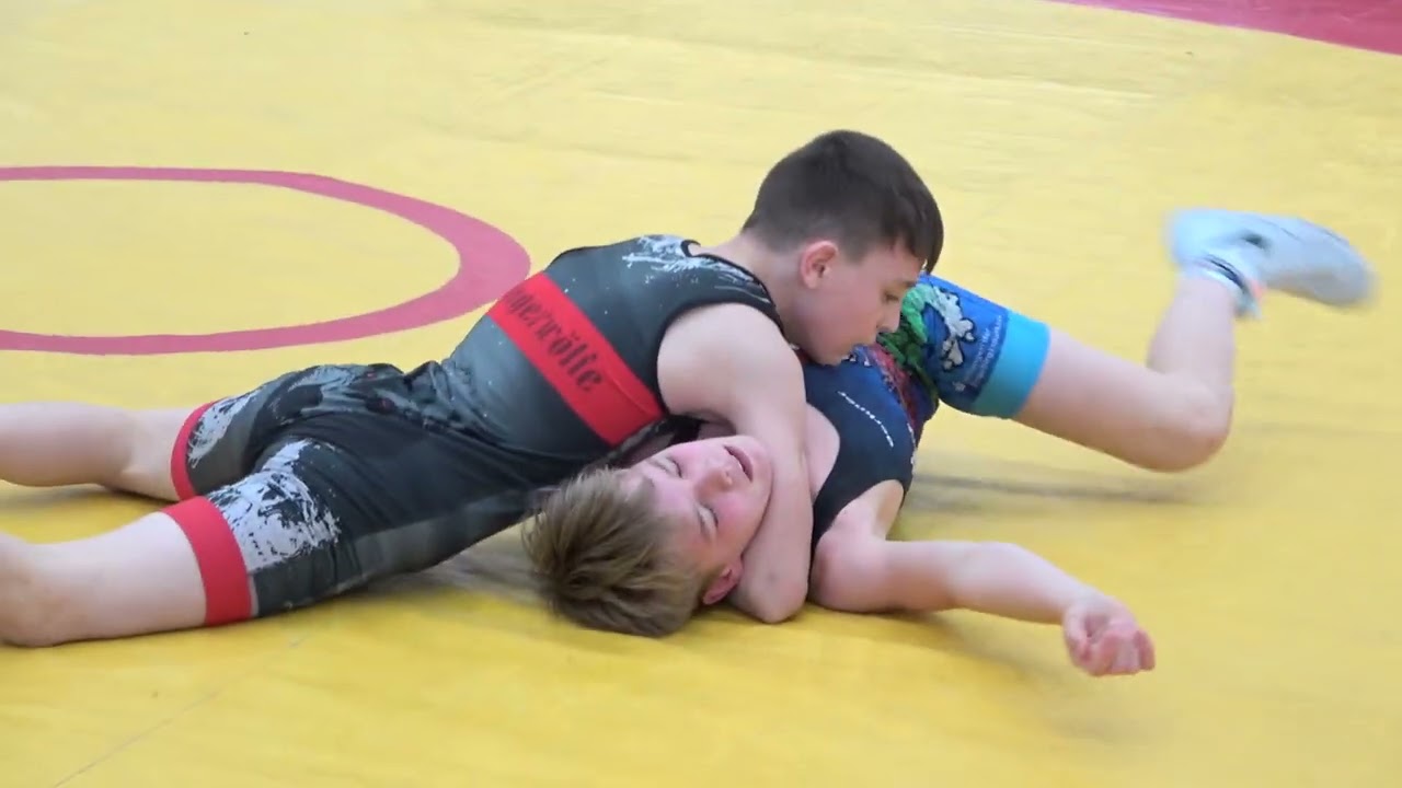 Wrestling / Ringen LM Sachsen 2025 in Plauen, Jugend B, 41 kg, Freestyle, Avkhadov - Leistner