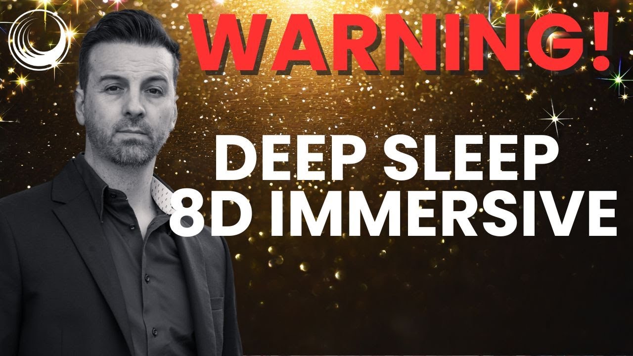 **8D** Sleep Hypnosis to Fall Asleep in MINUTES (Strong Sleep Talk Down for INSOMNIA) Dark Screen
