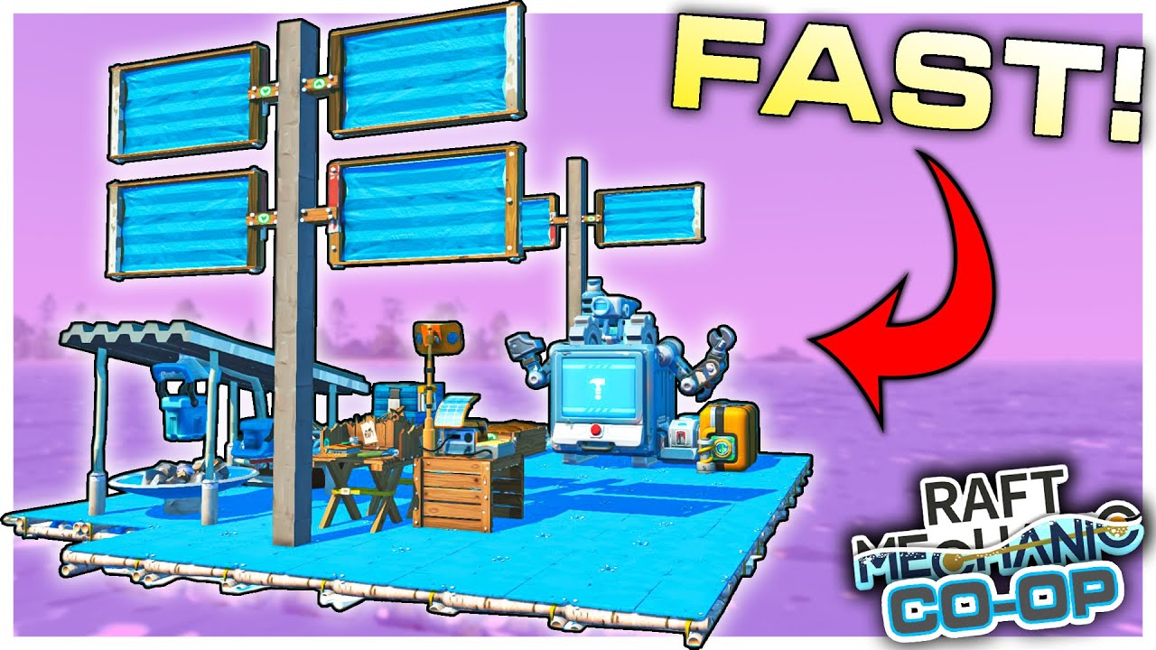 UPGRADING Our Raft Base For Better Mobility! (Scrap Mechanic Raft Co-op Ep. 2)