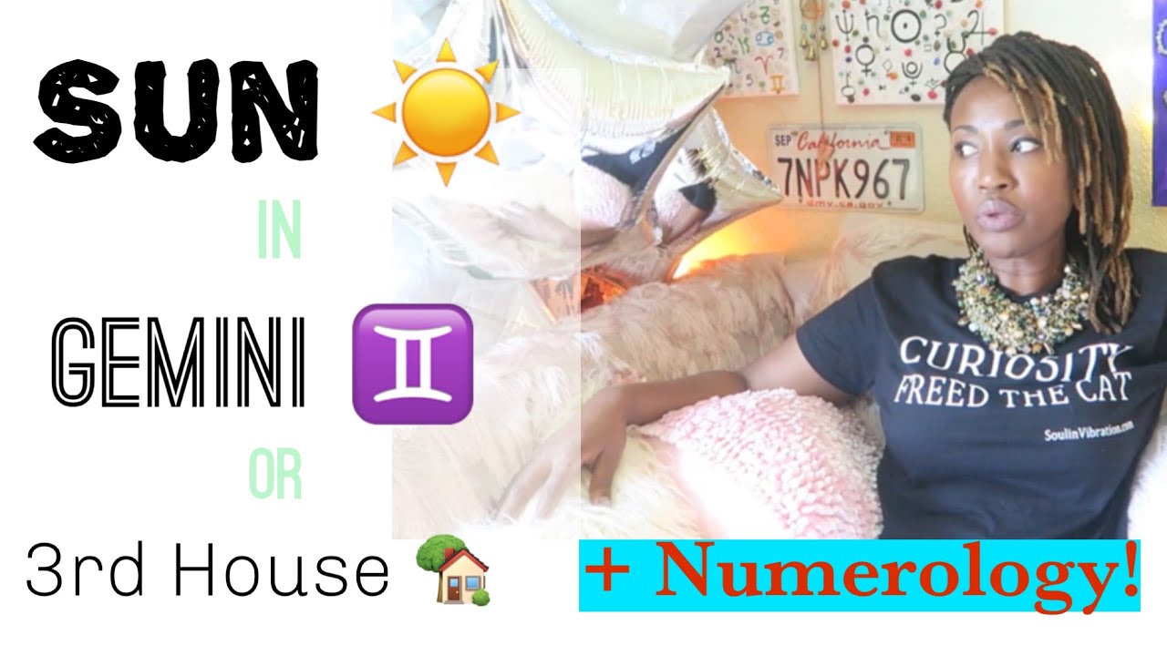 ☀️ Sun in Gemini ♊️ Or 3rd House 🏡 + Numerology Life Path Numbers || #Gemini #Astrology #Numerology