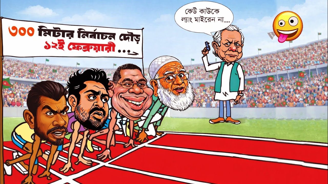 👉 নির্বাচন কমেডি 😂 | Funny Election Video Bangla | 2D Cartoon Animation