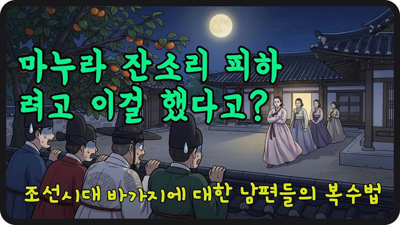 마누라 잔소리 피하려고 이걸 했다고
