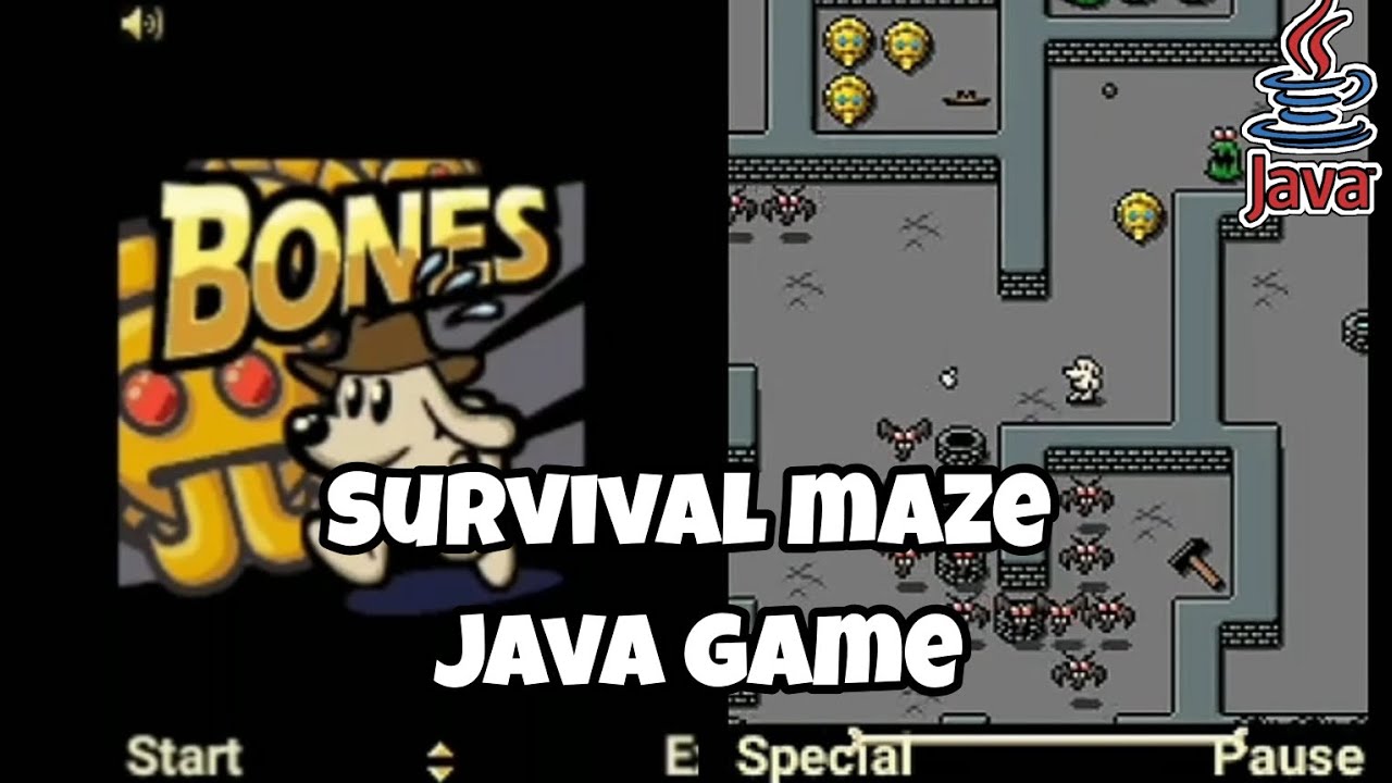 Survival Game Maze Bones Java Game From Universomo Mobile Playthough