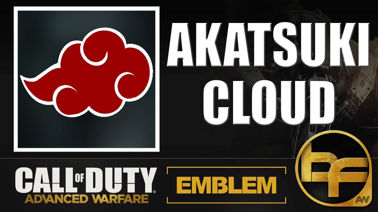 COD Advanced Warfare Emblem Tutorial #52 - Akatsuki Cloud Naruto