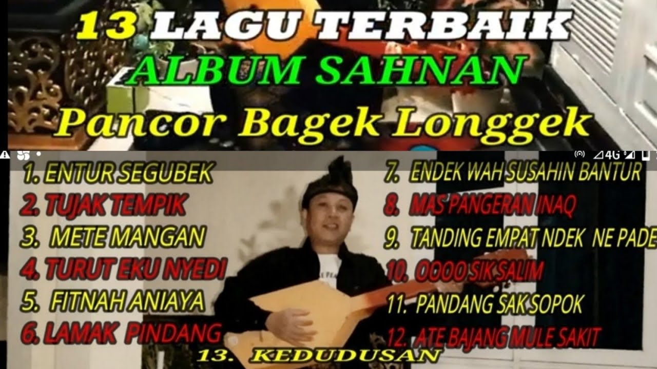 SABDA 72_CILOKAK SASAK GAMBUS INDONESIA SAHNAN_13 LAGU TERBAIK ALBUM SAHNAN PANCOR BAGEK LONGGEK
