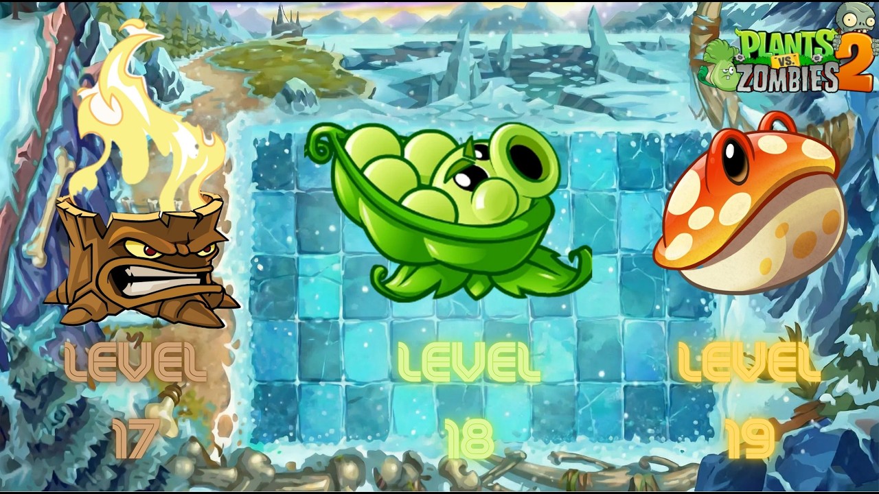 Plants Vs Zombies 2: Ледяное поле битвы - Уровни 17, 18 и 19 #зомби #plantsvszombies #pvz #jump