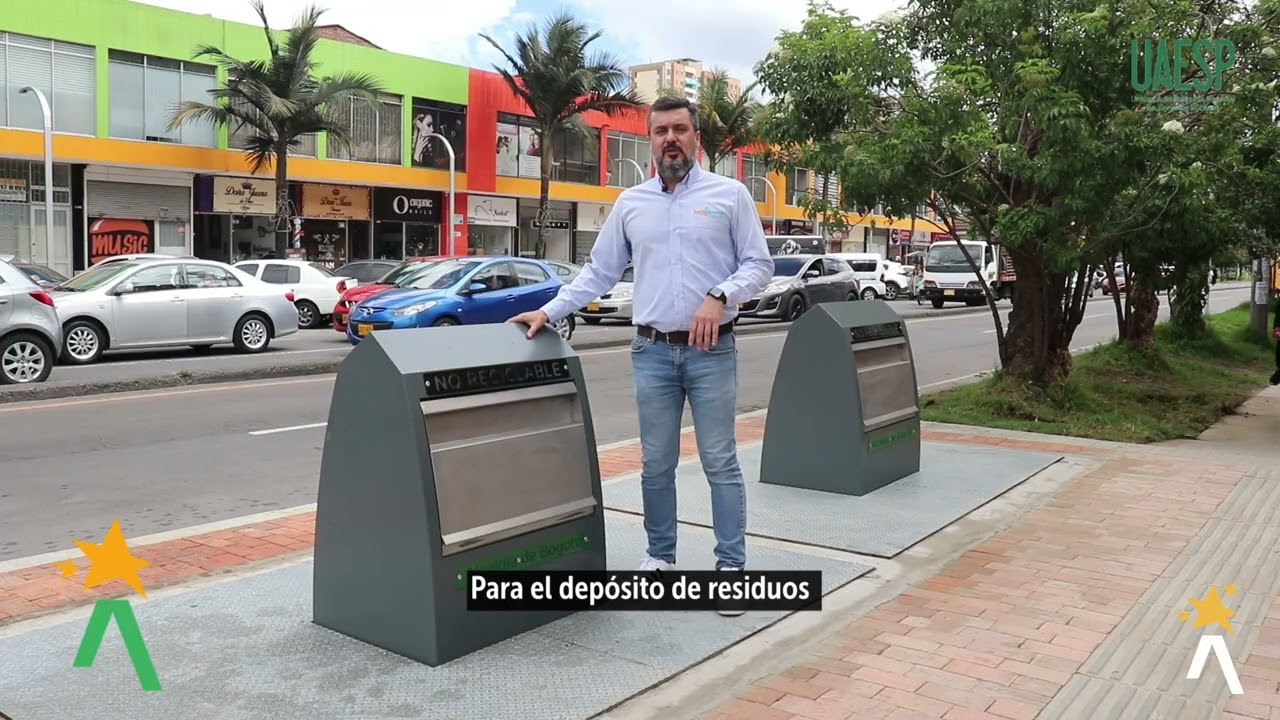 Bogotá estrena contenedores soterrados para mejorar la disposición de residuos en el espacio público