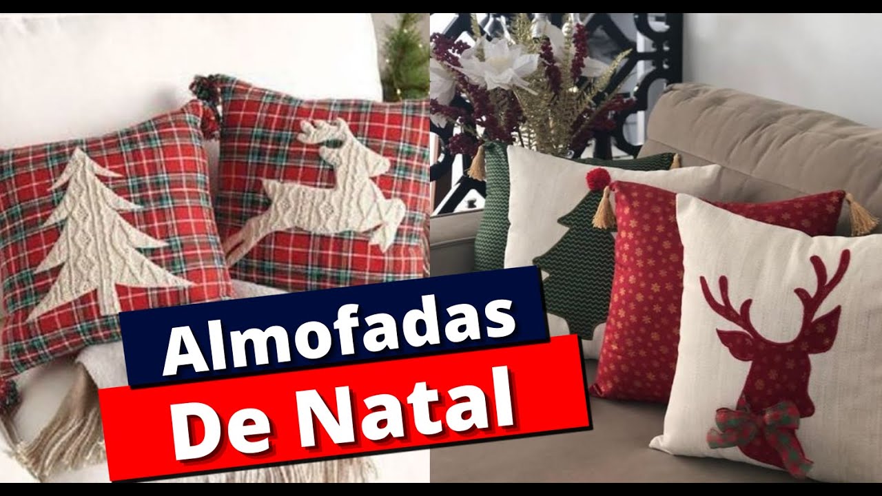 Almofadas natalinas: +10 Modelos de almofadas de natal para decorar sua sala