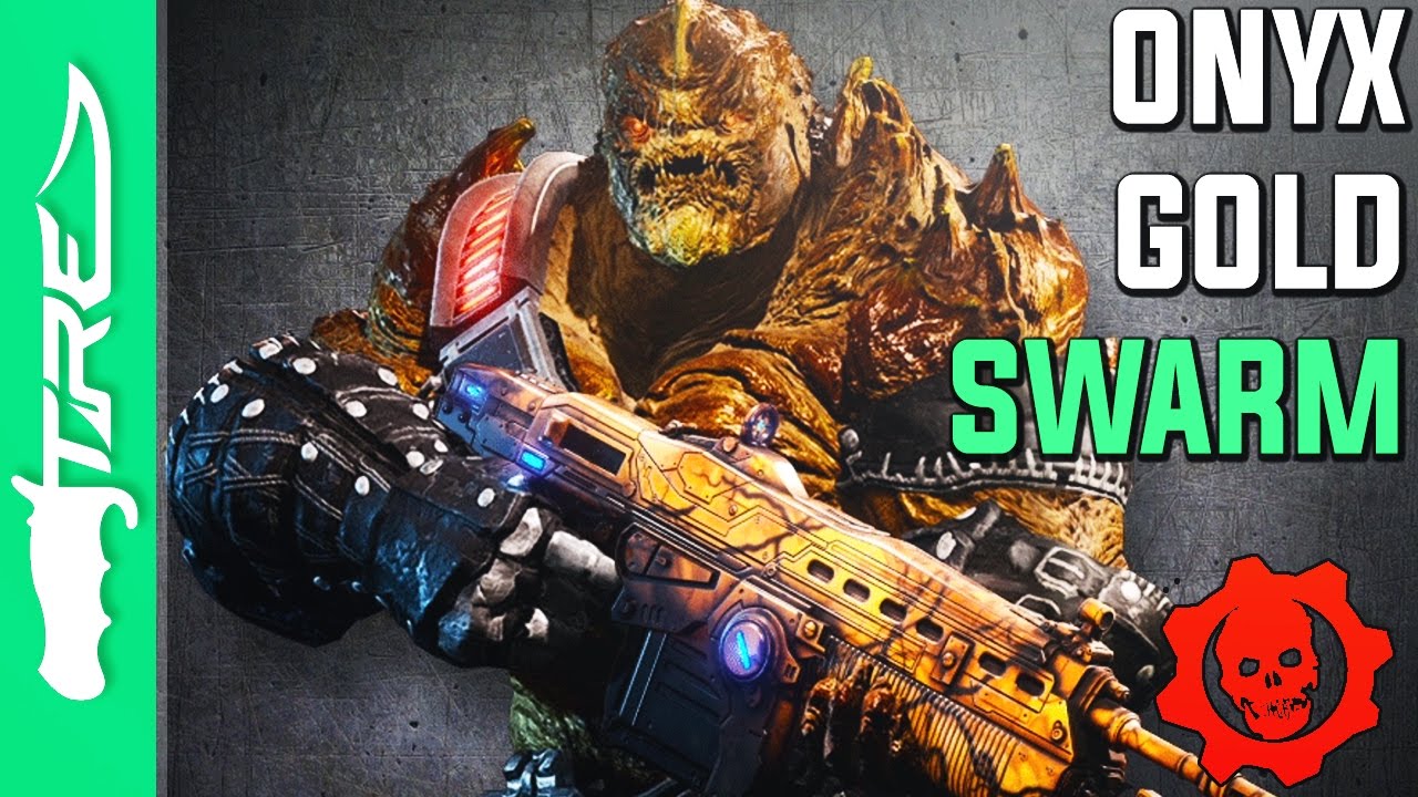 Gears of War 4 - ONYX GOLD SWARM CHARACTERS AND WEAPON SKINS REVEALED! (Gears of War 4 News)