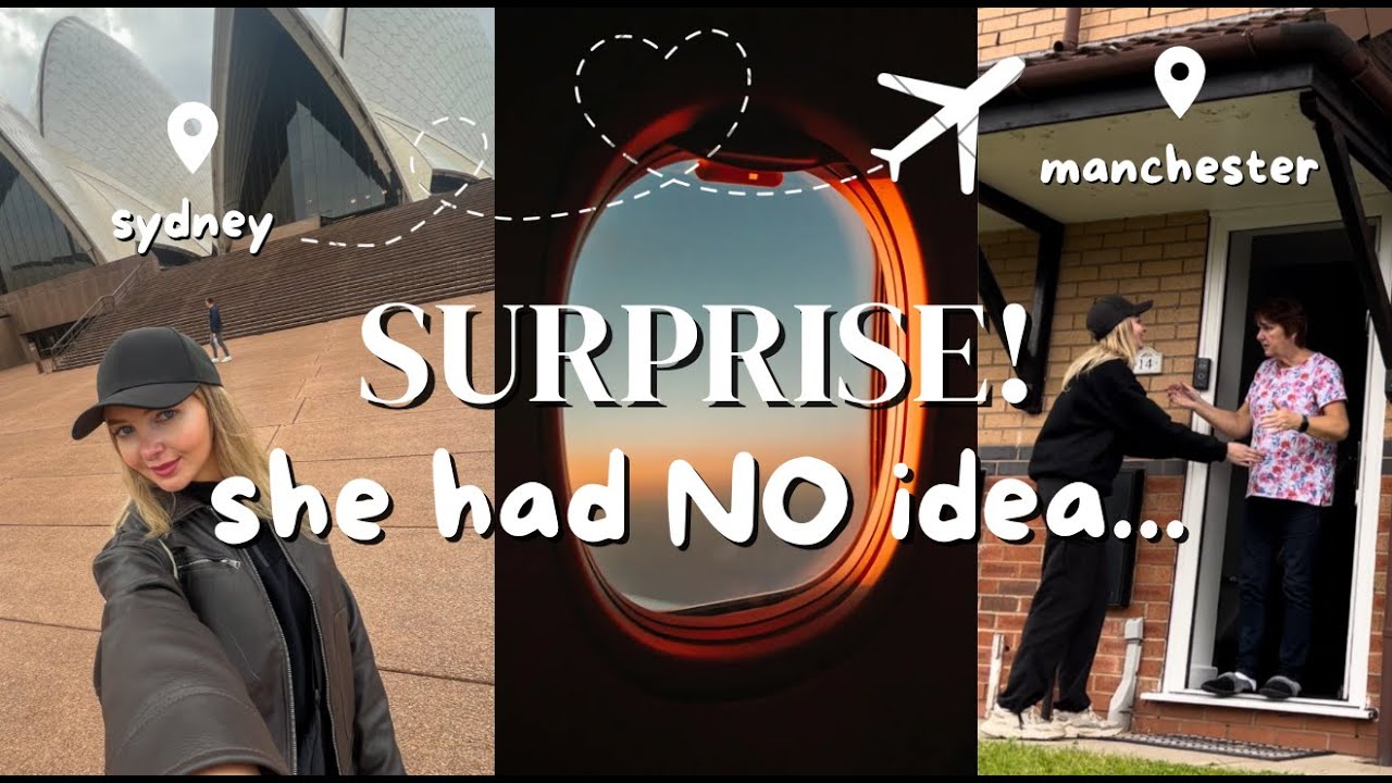 SURPRISING MY MUM AFTER 7 MONTHS APART! Australia to UK Vlog