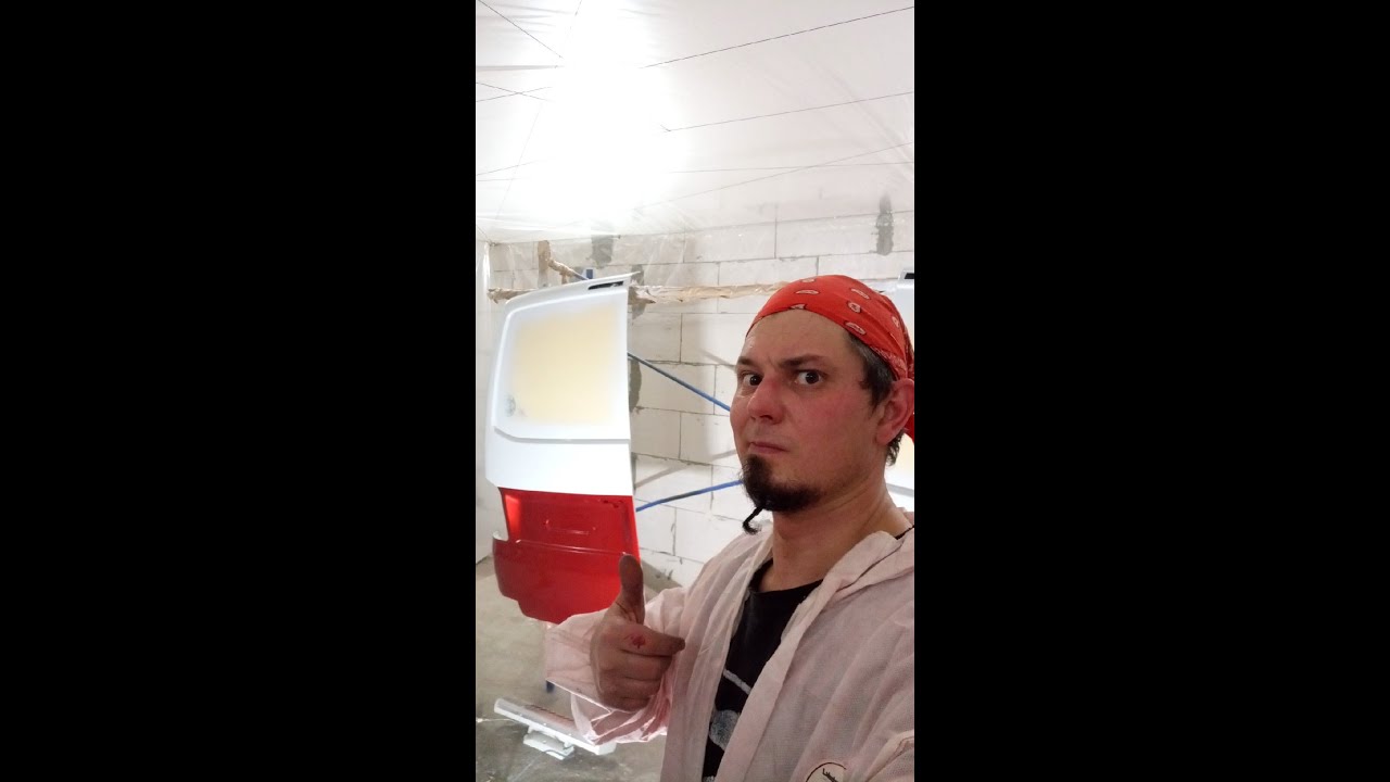 Бывший броневик Т5 в автомобиль для путешествий. покраска в два цвета своими силами часть 4.