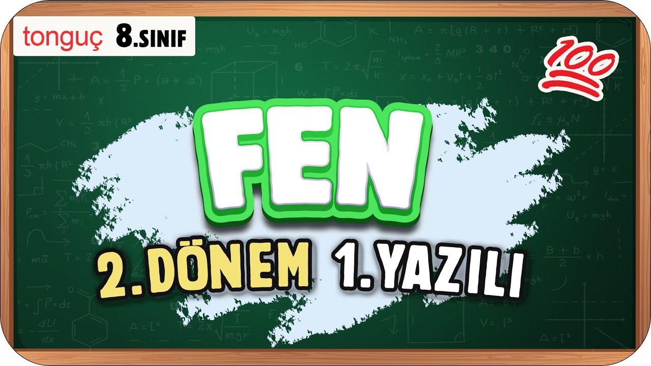 8.Sınıf Fen 2.Dönem 1.Yazılıya Hazırlık 📑 