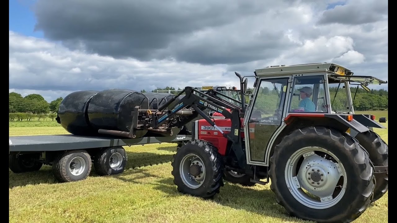 Cumbrian Hay/Silage Round-up 2024. Eight bale handling outfits from MF, Ford, Zetor, Case-IH, Merlo
