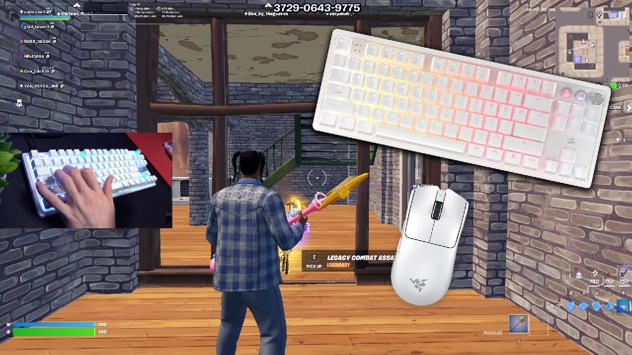 Unboxing Corsair K70 Pro TKL Keyboard + Fortnite Keyboard Sounds Gameplay