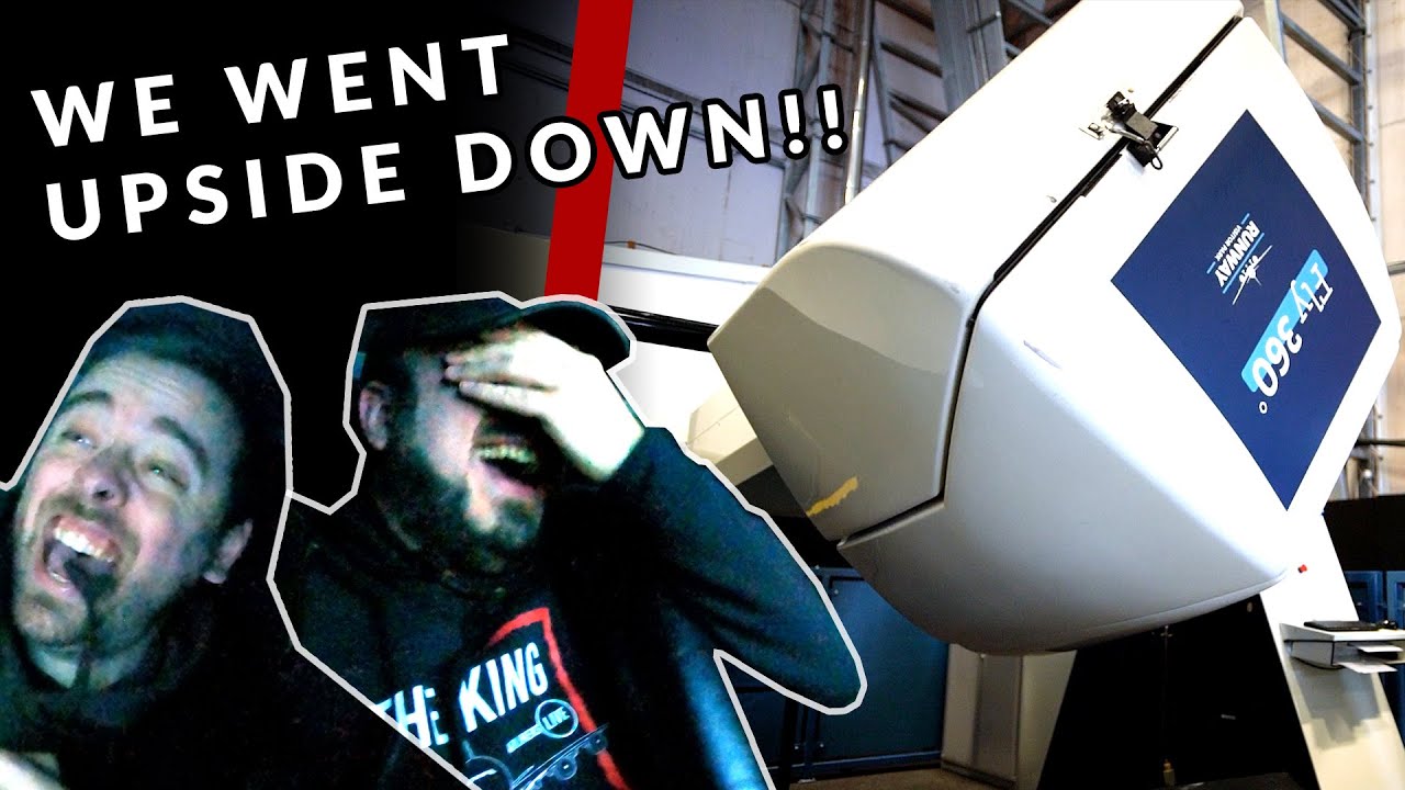 FULL INVERSION In 360 Motion Flight Simulator