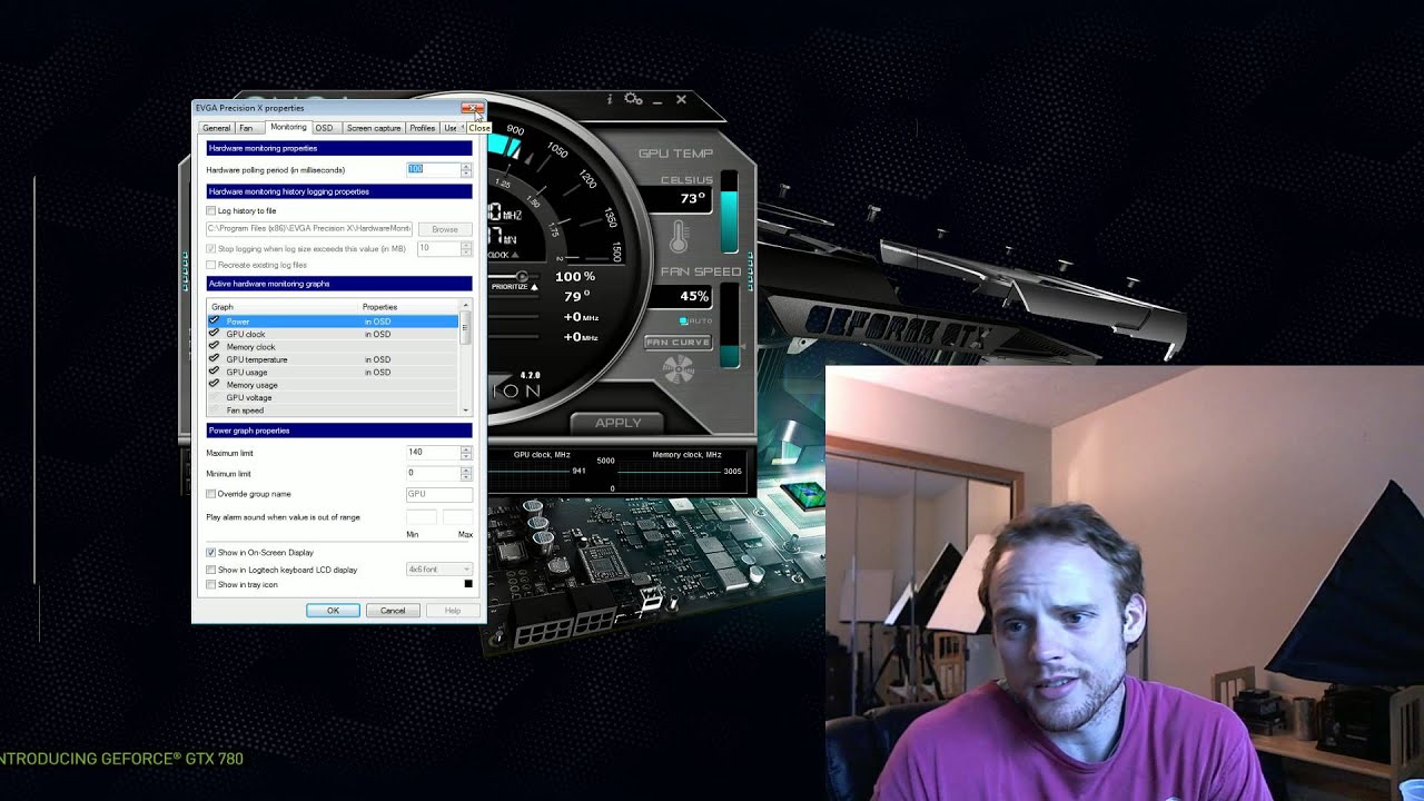 EVGA Precision X Tutorial & Overview + GPU Boost 2.0 Using Nvidia GTX 780 Graphics Card