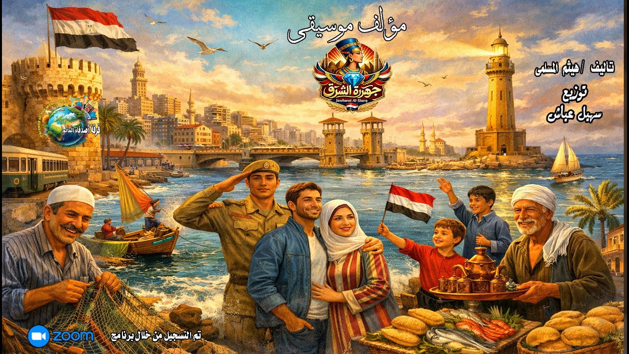 جوهرة الشرق مؤلفات موسيقية لـ هيثم المسلمى توزيع سھیل عیاش بمصاحبة فرقة اصدقاء العالم