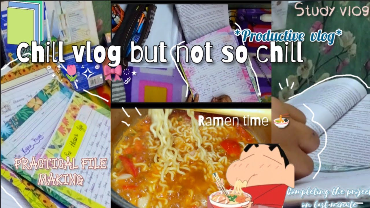 study vlog : practical file making 🗃️🗄️, noodles🍜 , productive time ✨ ˚˖𓍢ִ໋🌷͙֒✧˚.🎀༘⋆