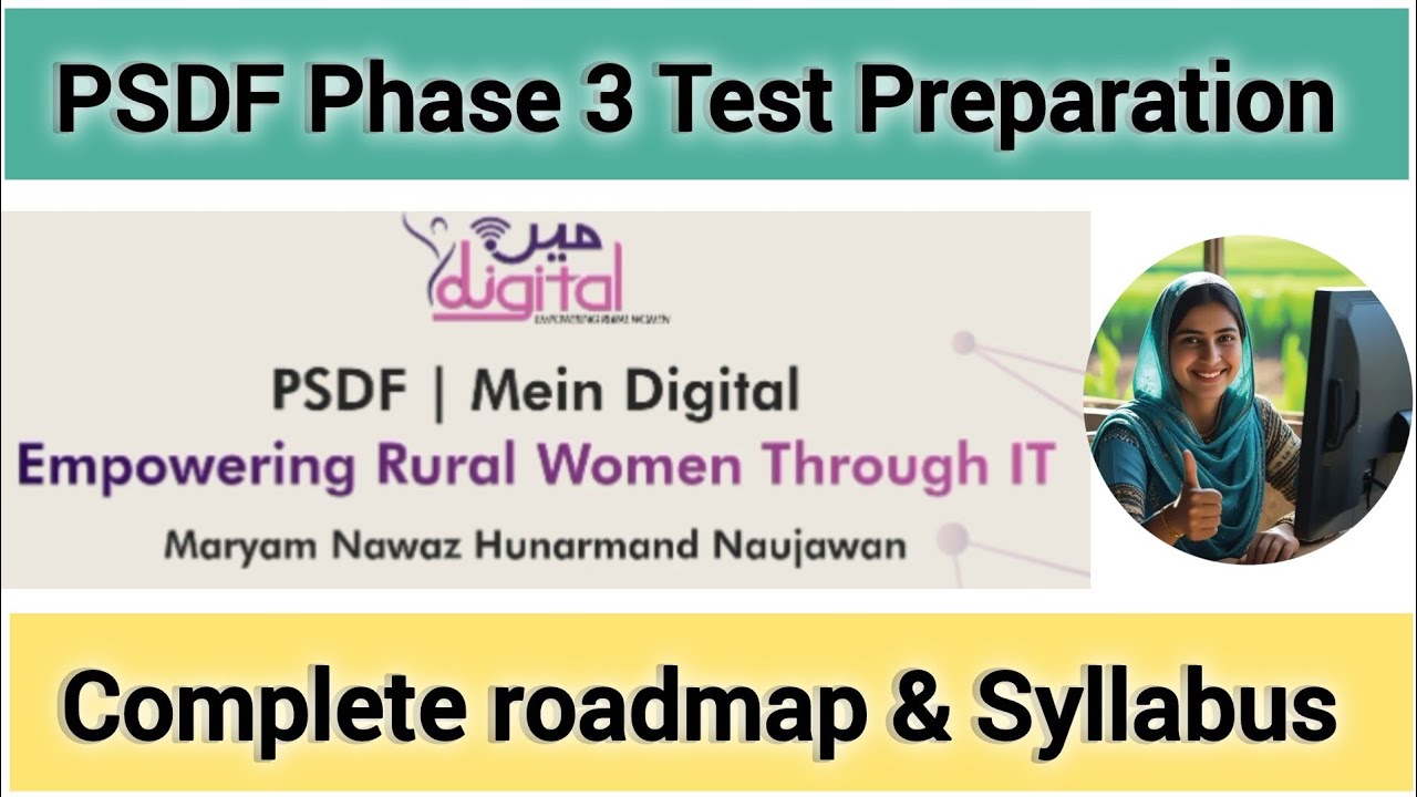 PSDF Rural Women Empowerment Phase 3 Test Preparation | Complete Syllabus & Roadmap 2026