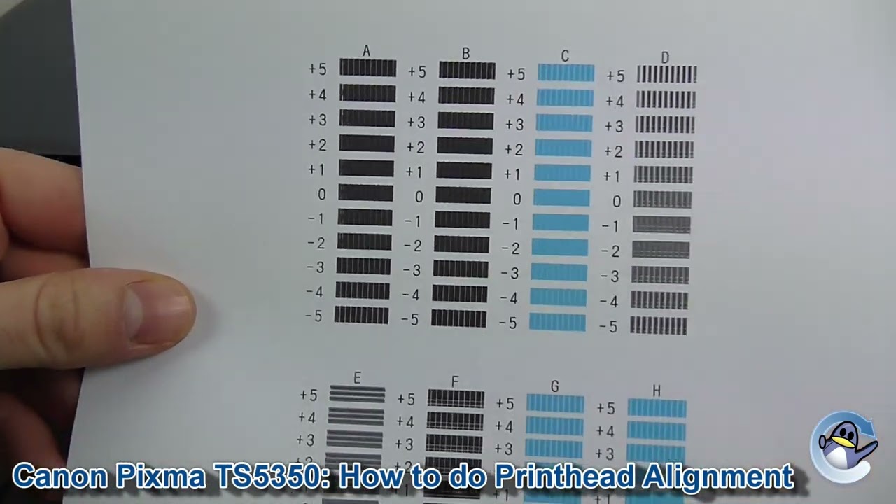 Canon Pixma TS5350: How to do Manual Print Head Alignment