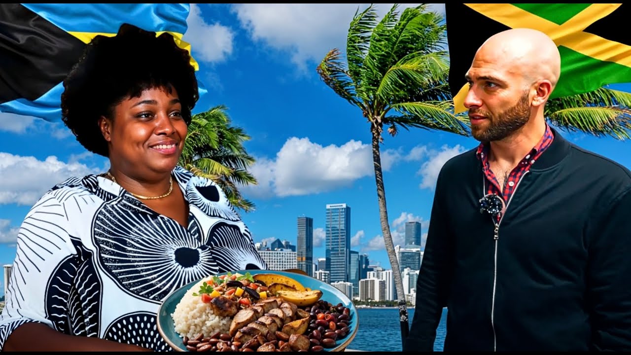 Miami's Best Caribbean Food Tour! Curry Conch and Jerk Chicken!
