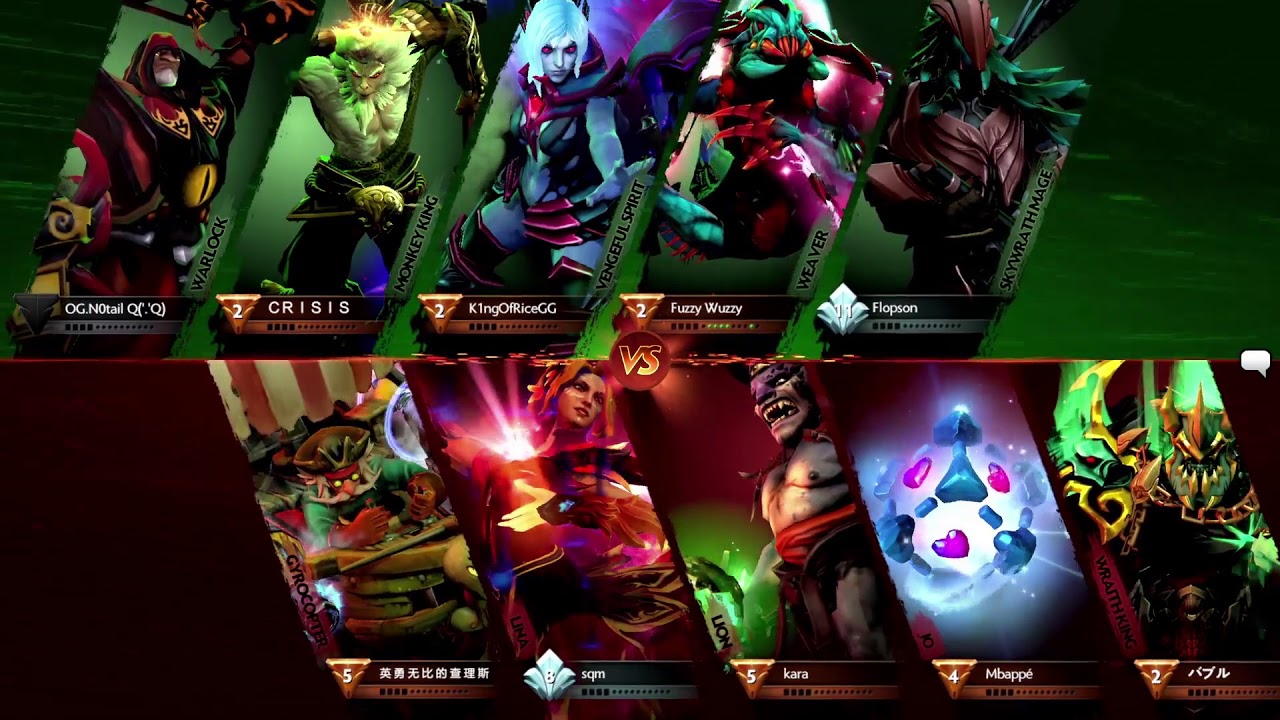 [EN] PSG.LGD vs OG BO2 - The International 2018 Group Stage Day 1