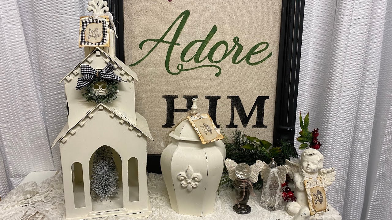 How to Upcycle Thrifted items for Christmas Decor