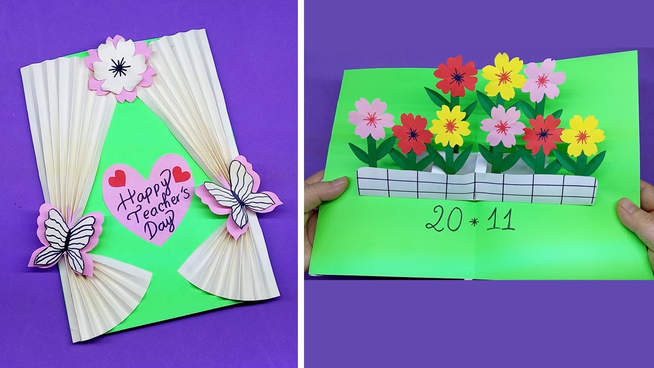 Cách làm thiệp 3D tặng thầy cô ngày Nhà Giáo Việt Nam |  Teacher's Day card | Liam Chanel