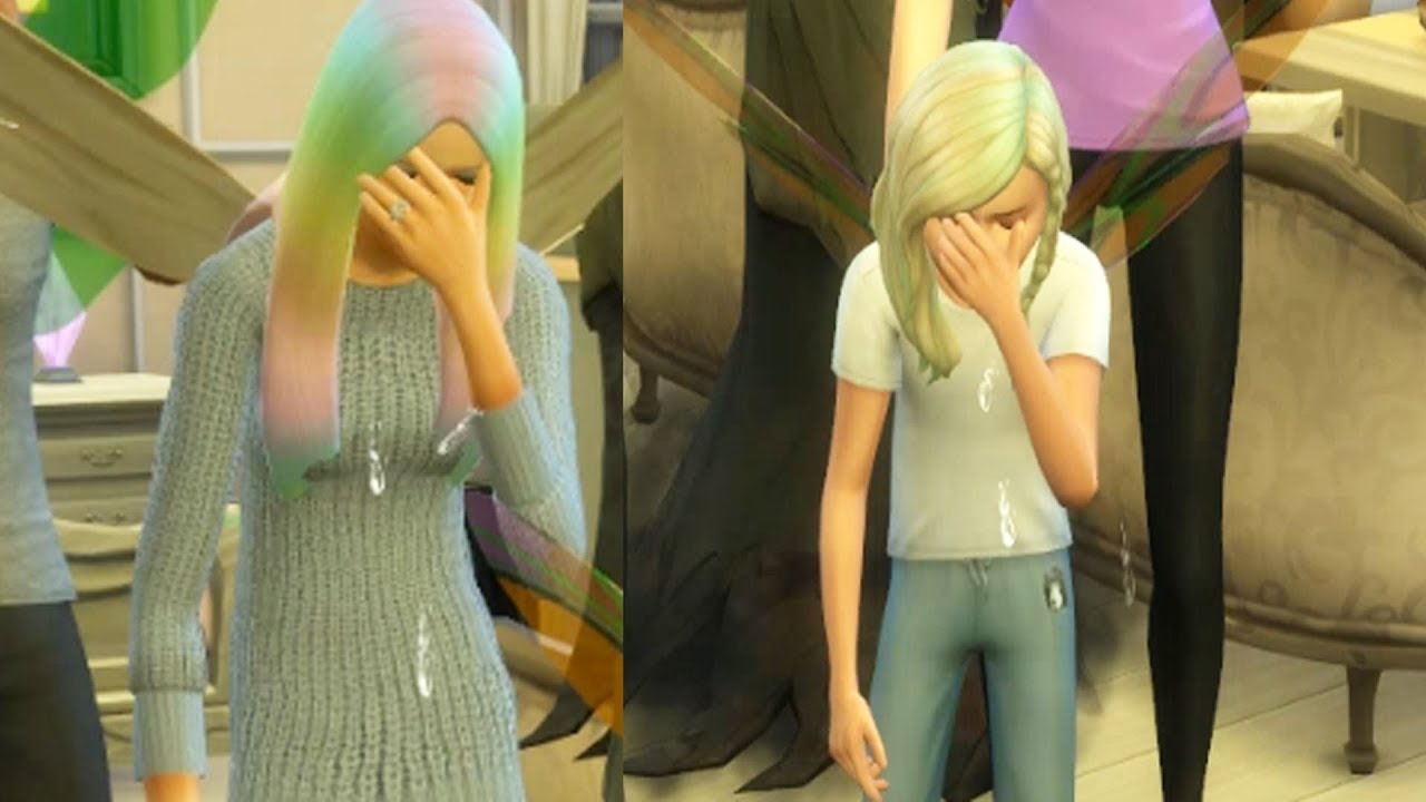 Очень грустный день — новое видео с семейной игрой SIMS 4, часть 77