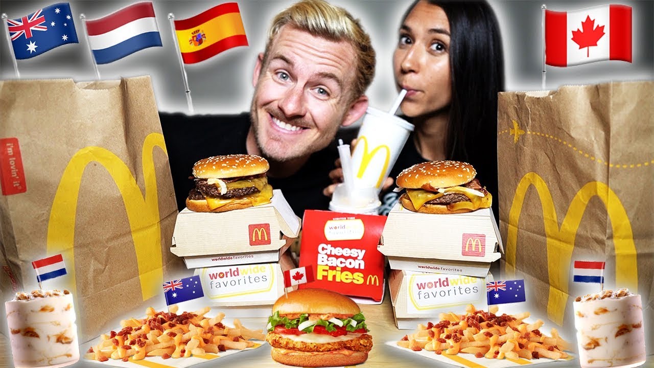 WE ATE THE AROUND THE WORLD MCDONALD'S MENU! (LIMITED EDITION ITEMS)
