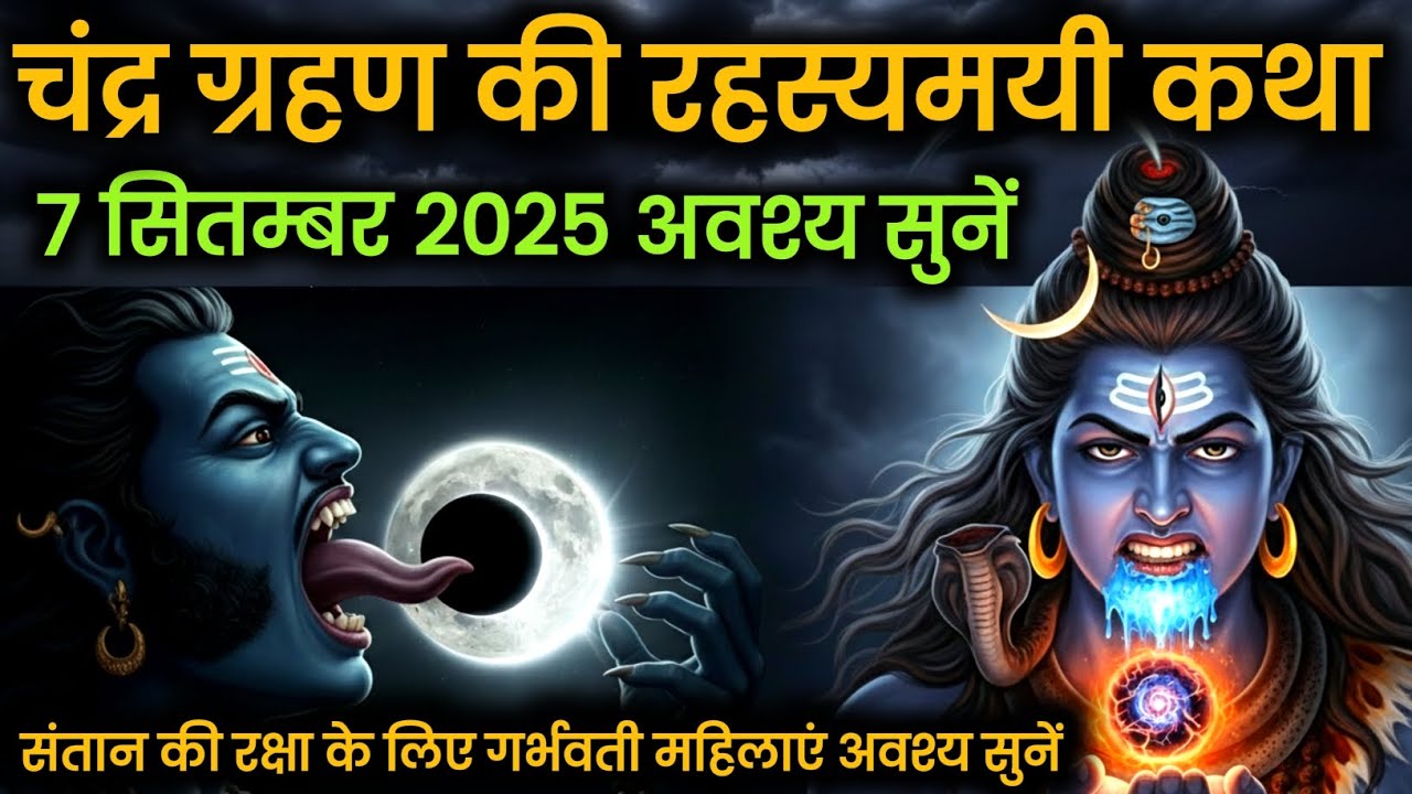 चंद्र ग्रहण की कथा | चंद्र ग्रहण का रहस्य |Chandra Grahan Ki Katha |Lunar Eclipse #chandragrahan2025