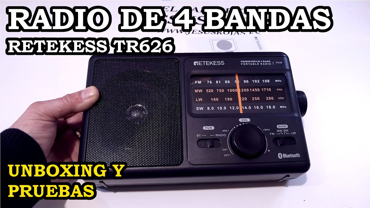 Radio de 4 Bandas Retekess TR626. Unboxing y Pruebas. 314