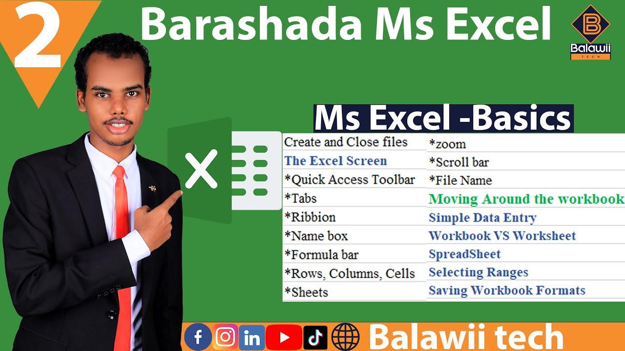 2.Ms Excel Basics || Aasaaska microsoft excel