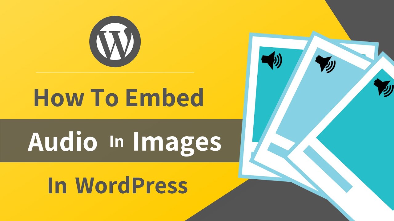 How to embed audio in image in #WordPress