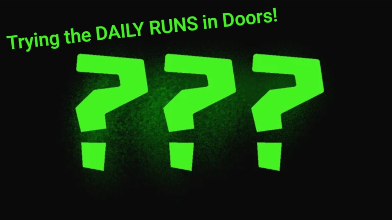 Пробую новое обновление «Ежедневный забег» в игре Doors!