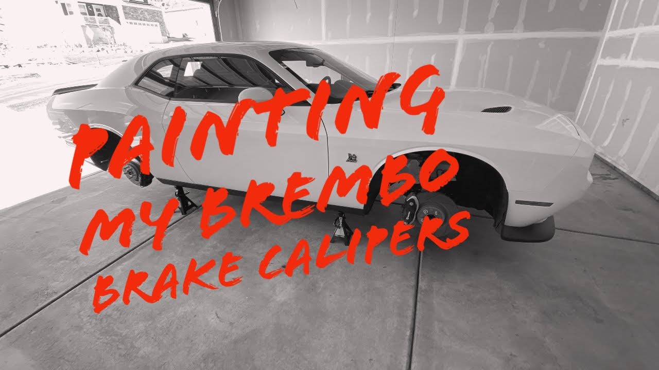 Painting my Dodge Challenger Scat Pack Brembo Brake Calipers with G2 Paint Kit