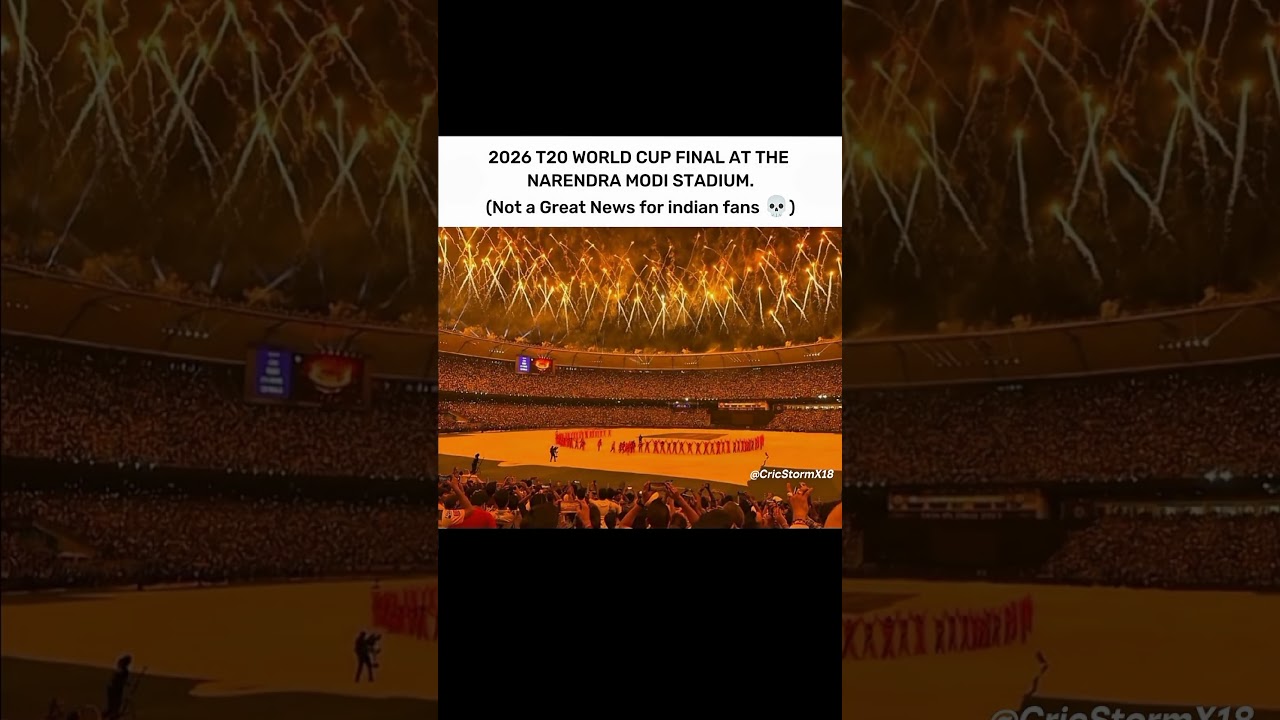 T20 World Cup 2026 Final at Narendra Modi Stadium 😳 | Good or Bad for India? #shortsfeed #t20wc