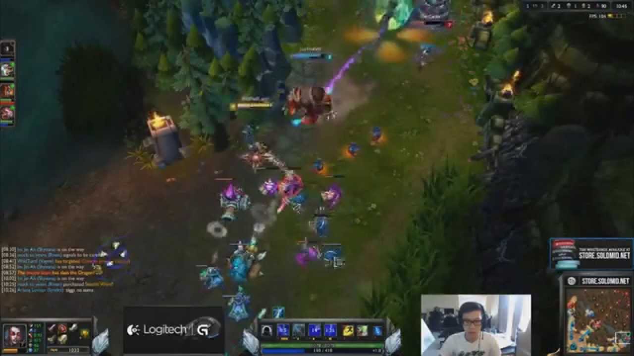[Belas Jogadas] TSM Wildturtle triple kill de Vayne