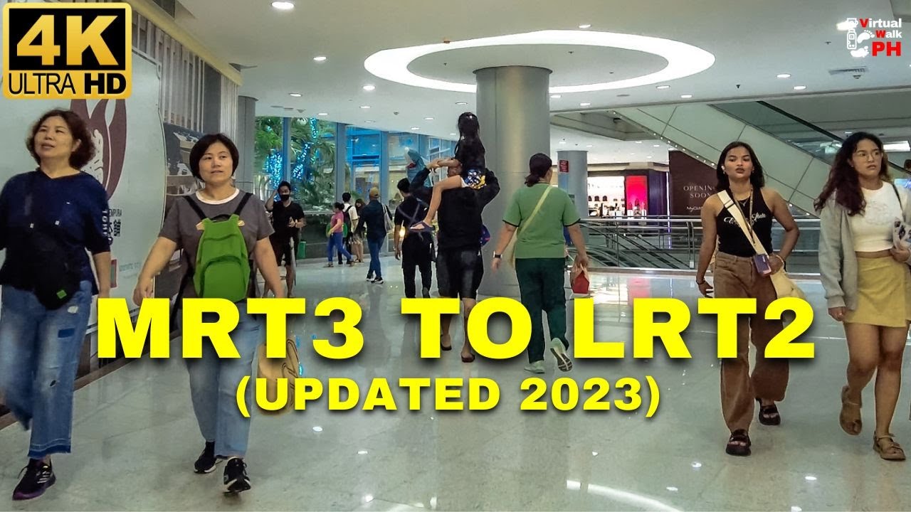 [4K] Safest & Fastest | MRT3 to LRT2 in 7 Minutes via Gateway Malls | Araneta City Cubao