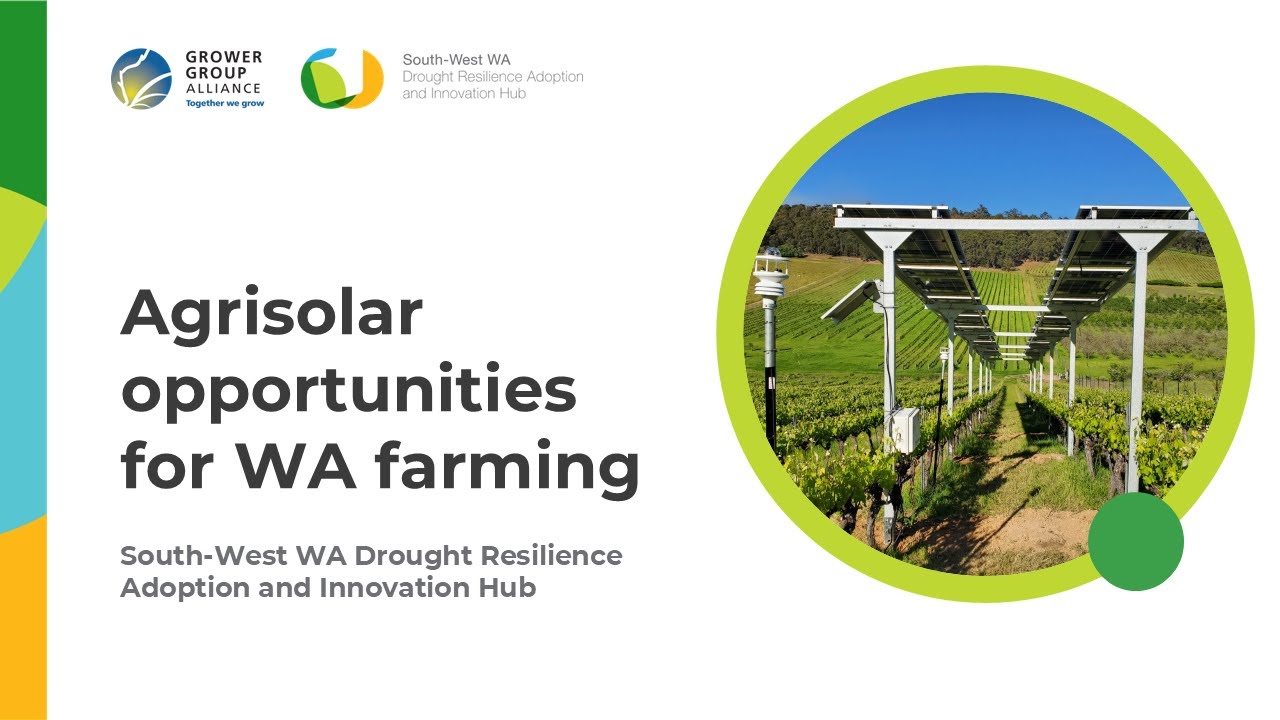 Agrisolar opportunities for WA farming webinar