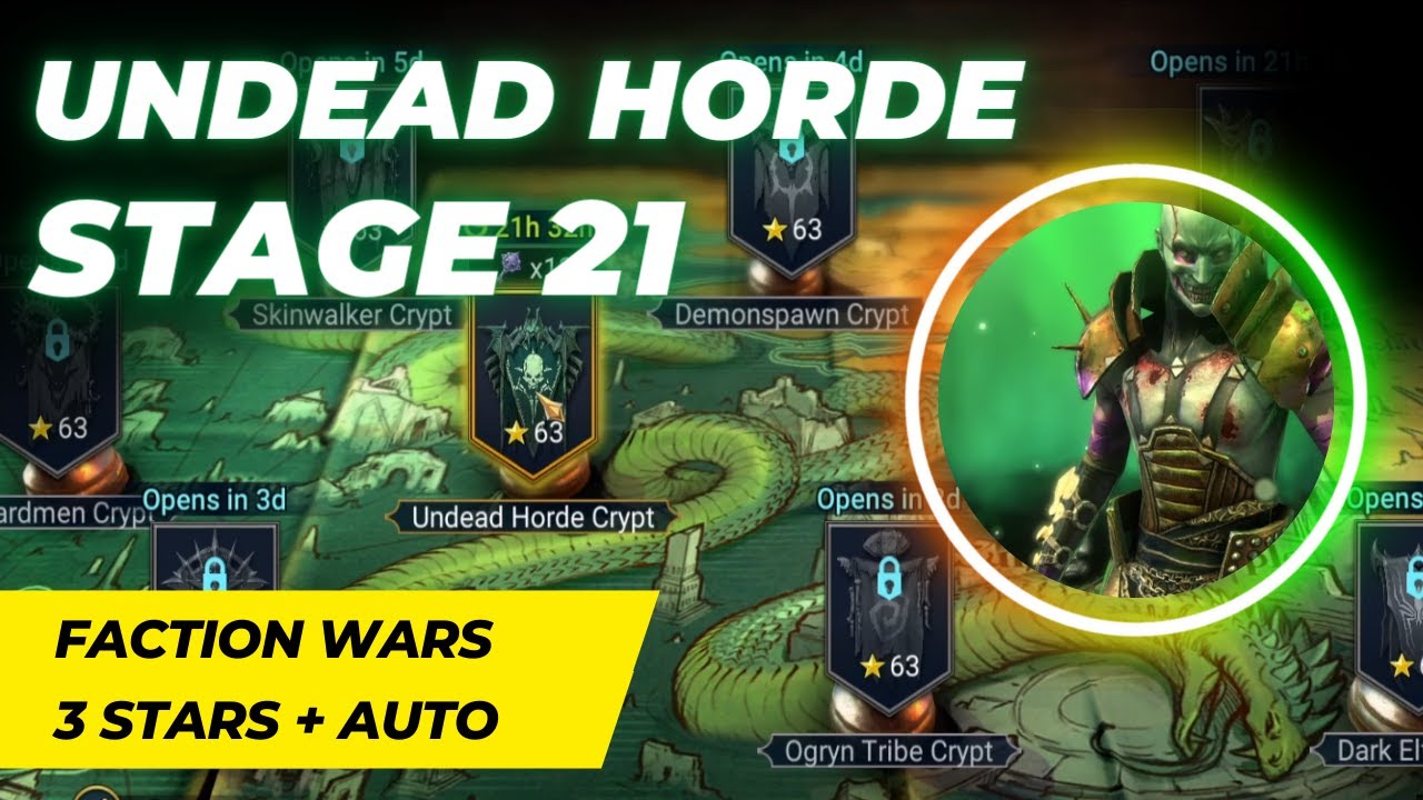 Undead Horde Faction Wars Team | 3 Star on Stage 21 | Raid: Shadow Legends