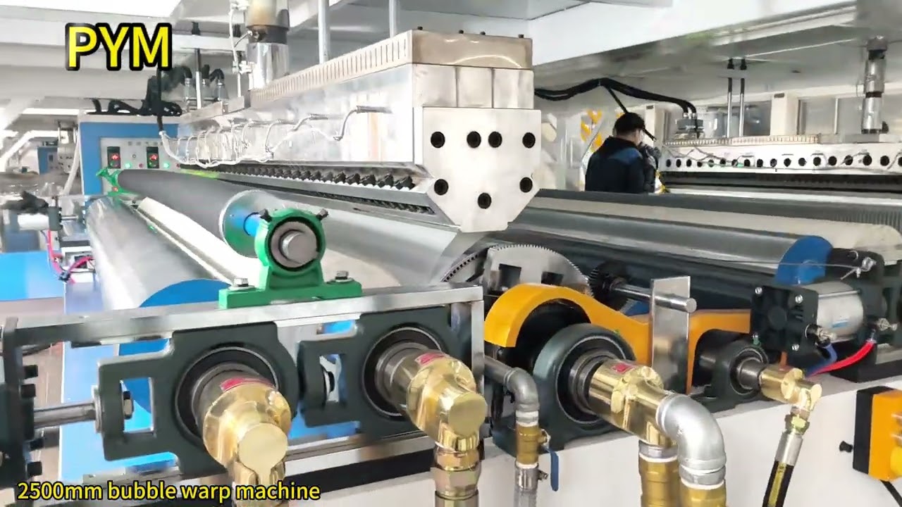 2500mm bubble warp machine testing