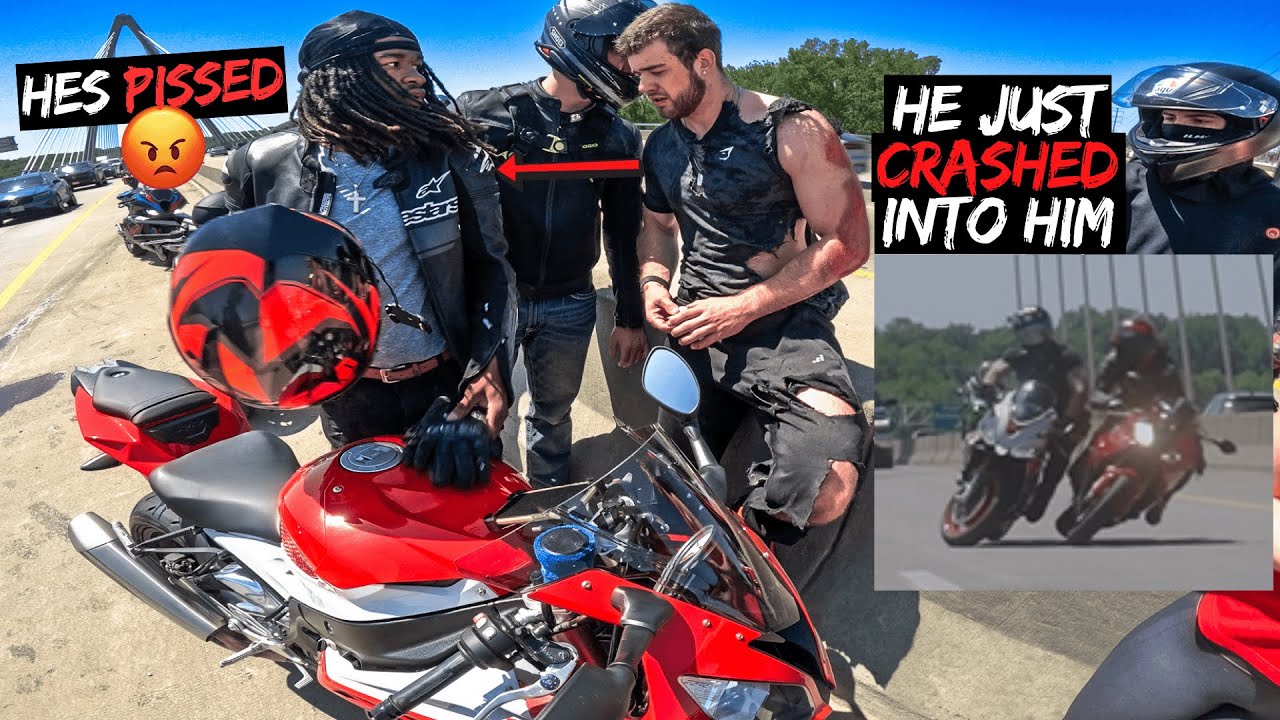 THE LAST GROUP RIDE I WILL EVER HOST.. (BAD MOTORCYCLE CRASH)
