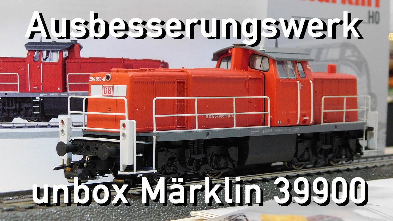Ausbesserungswerk H0 Märklin unbox 39900 Baureihe 294 863-6 MHI Neuheit 2025 Trix 25900