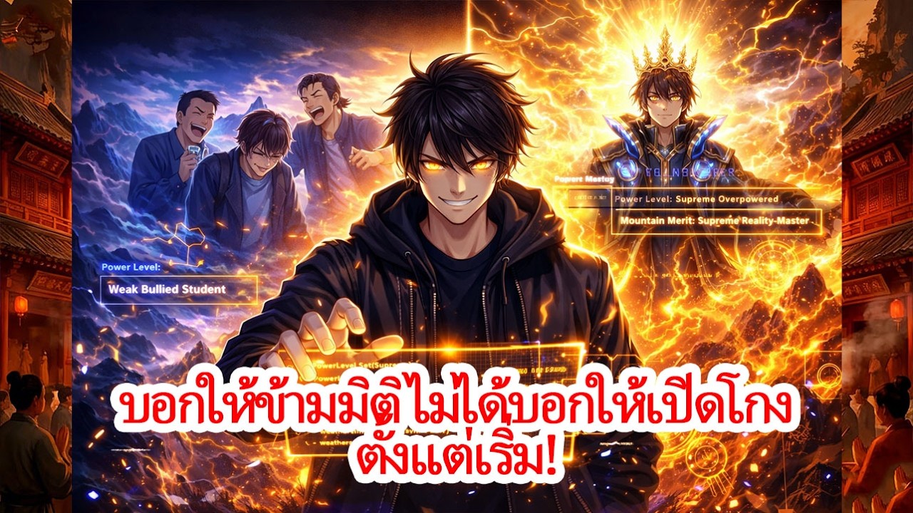บอกให้ข้ามมิติ ไม่ได้ให้เปิดโกง! 😱 พระเอกปลดล็อก “ระบบแก้ไขทุกสรรพสิ่ง” จากขยะสู่จ้าวนิรันดร์ 🔥👑
