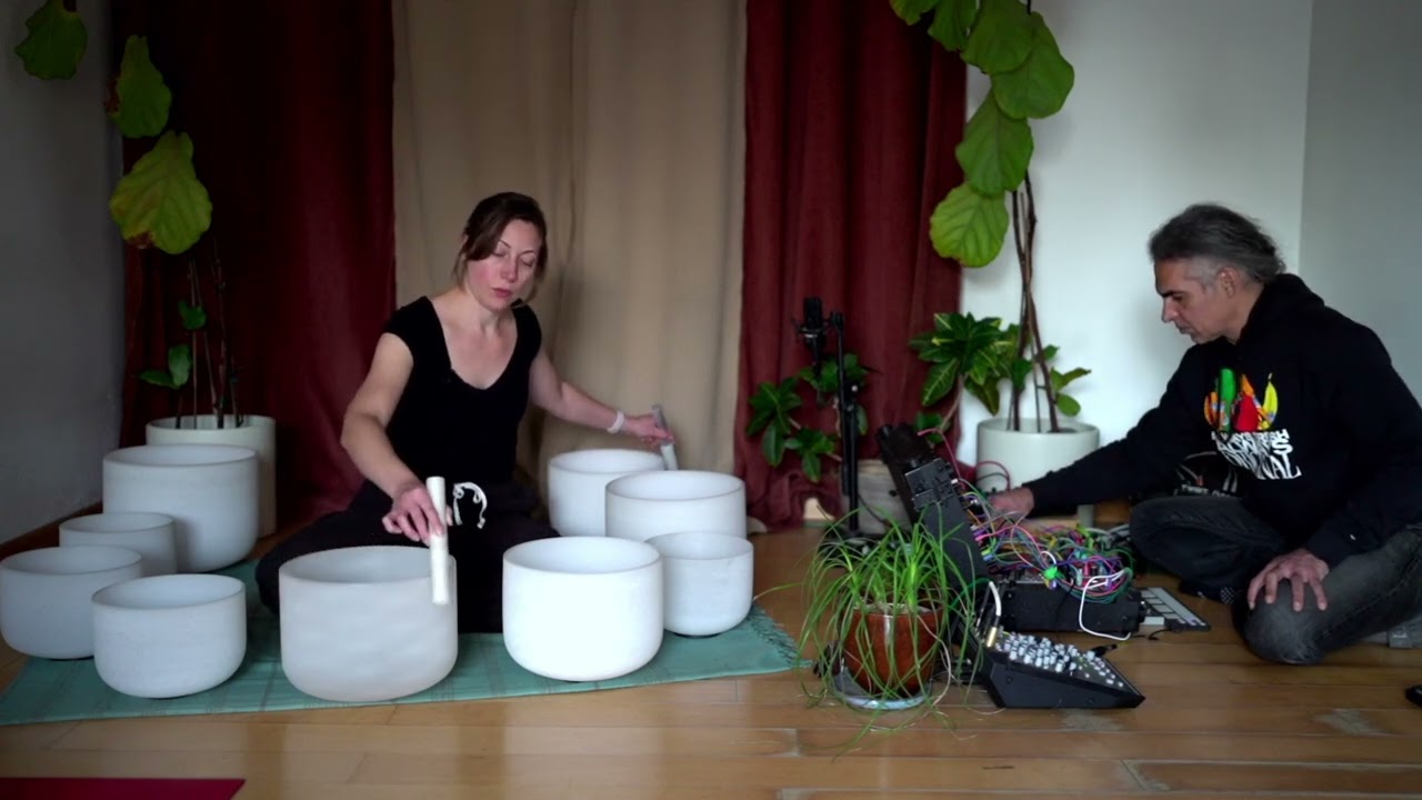 New Moon Creative Flow Sound Bath Meditation / Crystal Bowls & Modular Synth / Chakra Healing